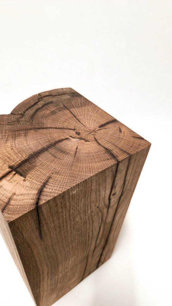 The Forest - Art & Woodworking Studio - Side table - Oak - Recycled Oak Log Coffee Table #4.3