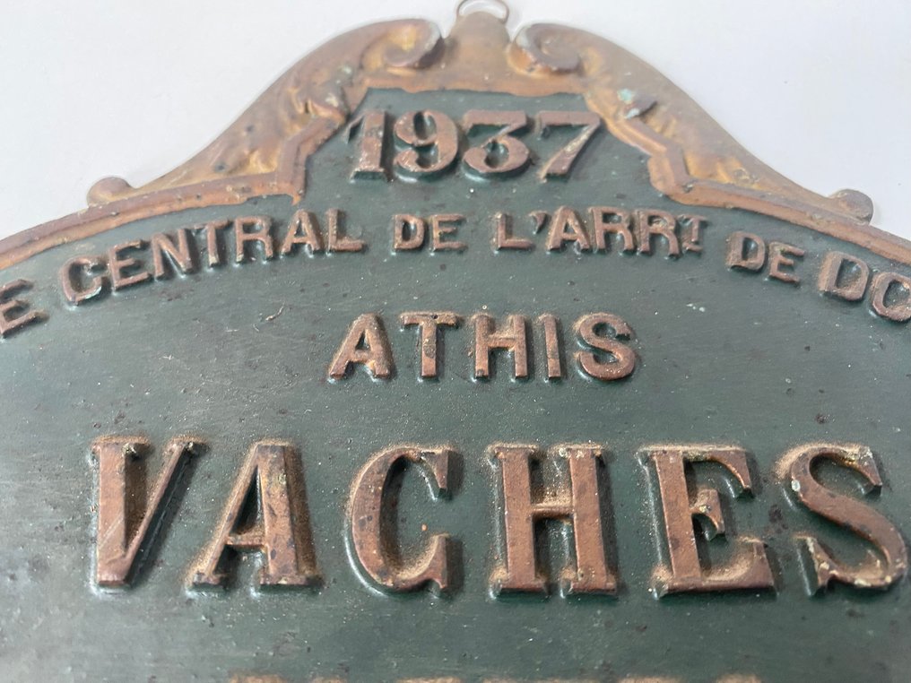 Agrárdíj – Tehenek 1937 - Emléktábla - Alumínium #4.3