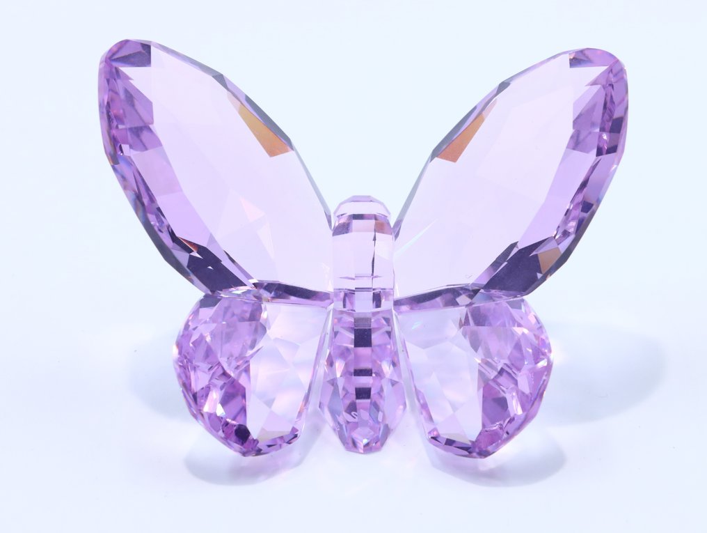 Statuetta - Swarovski Kristal - Vlinder violet (Boxed + certificate) - Cristallo #1.0