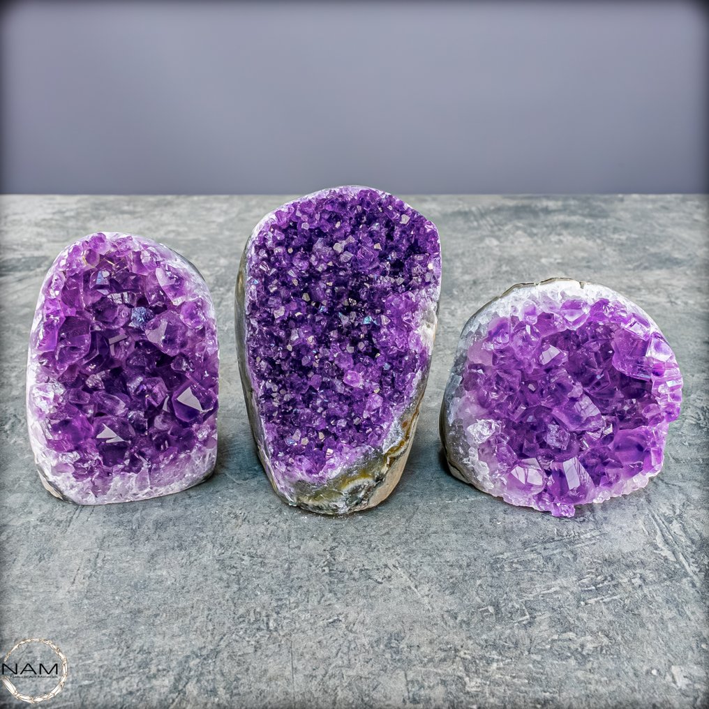 Μαγεία των Βιολετών Σετ Amethyst Drusen – Η μαγεία της εσωτερικής γαλήνης.- 900.75 g - (3) #4.3