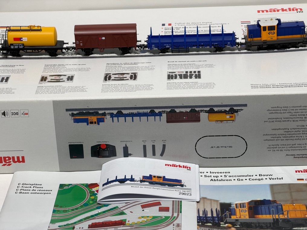 Märklin H0 - 29023 - Set pentru începători (1) - Tren de marfă olandez din setul de start digital. - NS #1.0