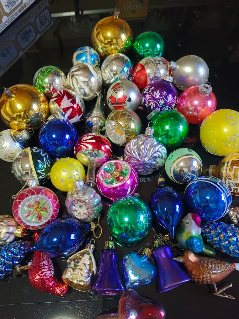 Julepynt Lauscha (41) - Glass - Vintage dekorasjon #2.1