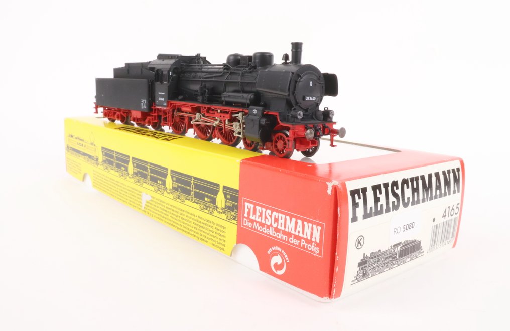 Fleischmann H0 - 4165 - 連煤水車的蒸汽火車 (1) - BR 38 3440，时期 III - DB #1.0