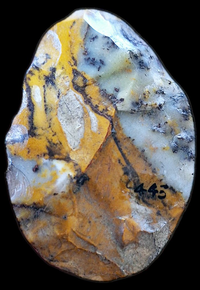 Paleolithic Jasper Multicolored jaspe biface, Vienne Fontmaur, France, Grande Pressigny, private archaeology - 65 mm (No reserve price) #2.1