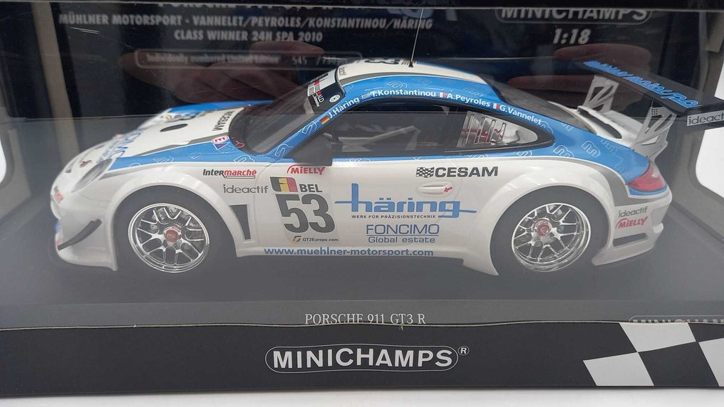 Minichamps 1:18 - Modell autó - Porsche GT3 R 24h SPA 2010 - (cod.B37) #3.2