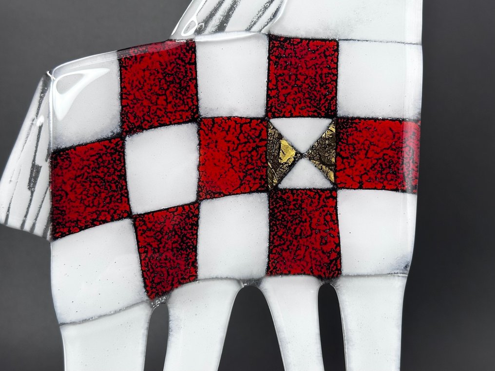 Studio Habrat - Figurine - White Horse - fusing #2.1