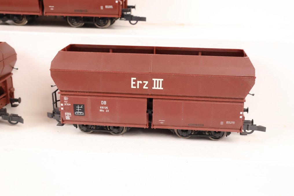 Brawa H0轨 - 2005 - 模型火车货车组 (1) - Drie zelflossers Erz III - DB #4.3