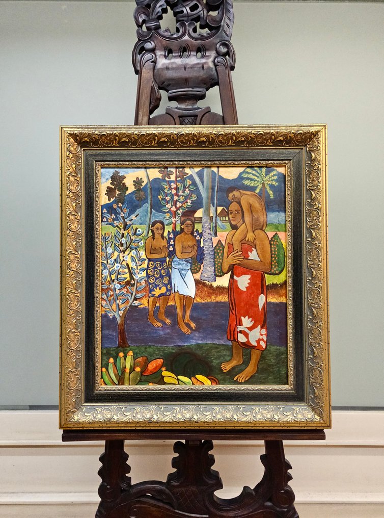 After Paul Gauguin (1848–1903) - Tahitian maternity among palm trees #3.2