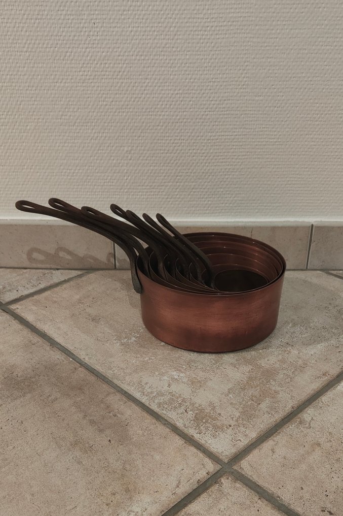 Set di pentole (7) - Rame, Ferro - Set di 7 pentole #1.0