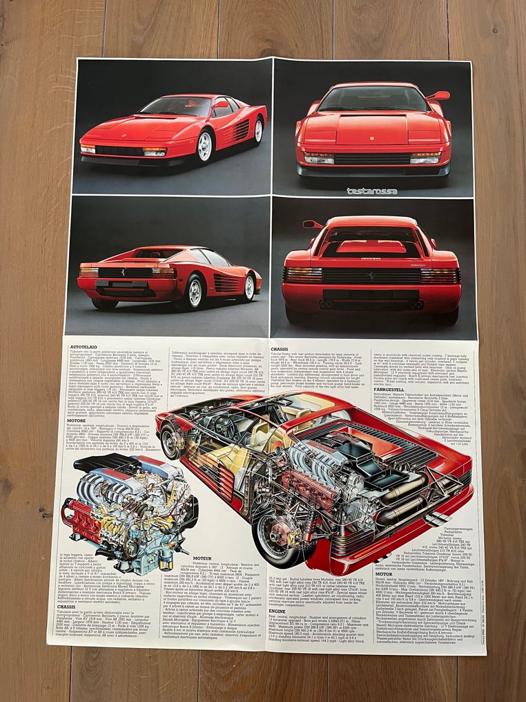 Ferrari Testarossa (No. 326/84) - Brochure - 1984 #3.2