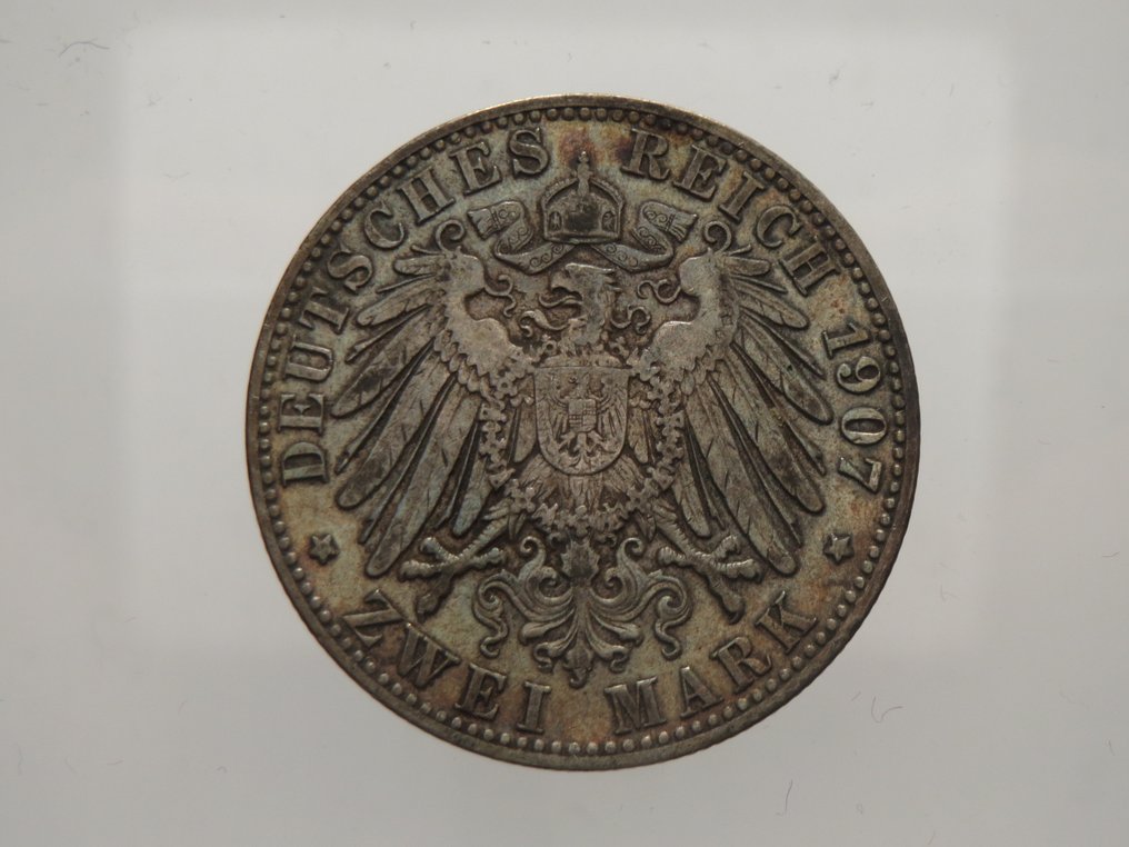 德国， 汉堡 2 Mark 1907 Hamburg  (没有保留价) #1.0