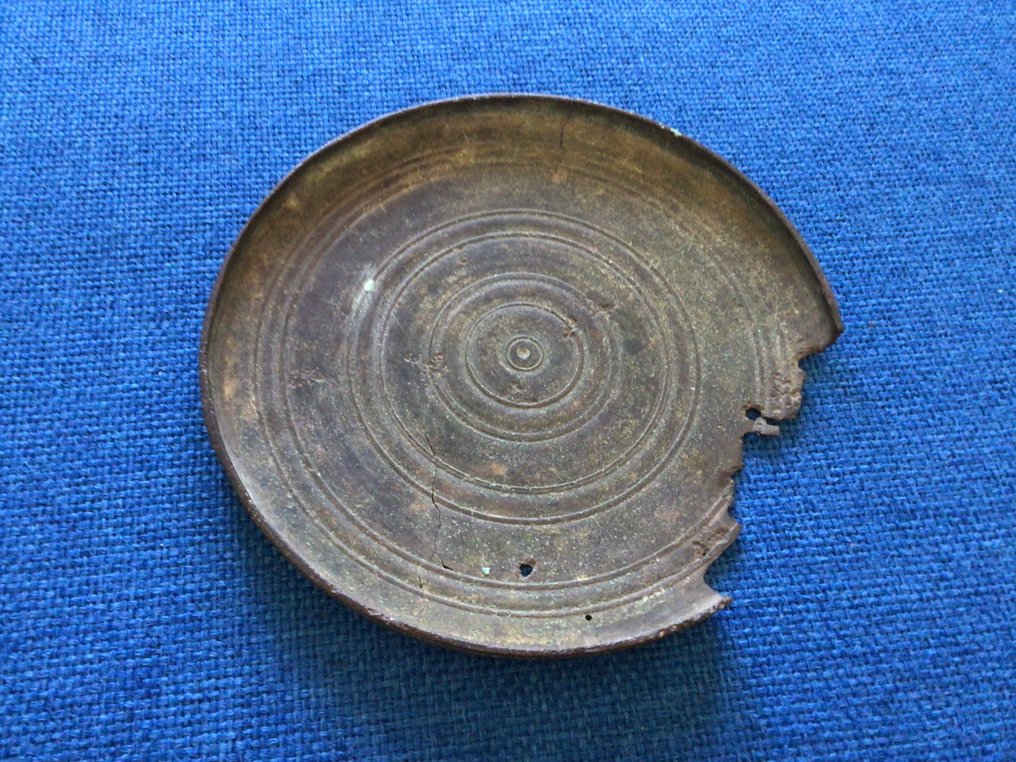 塞浦路斯的或罗马的 青銅色 塞浦路斯的或罗马时期的青铜镜盖  (沒有保留價) #1.0