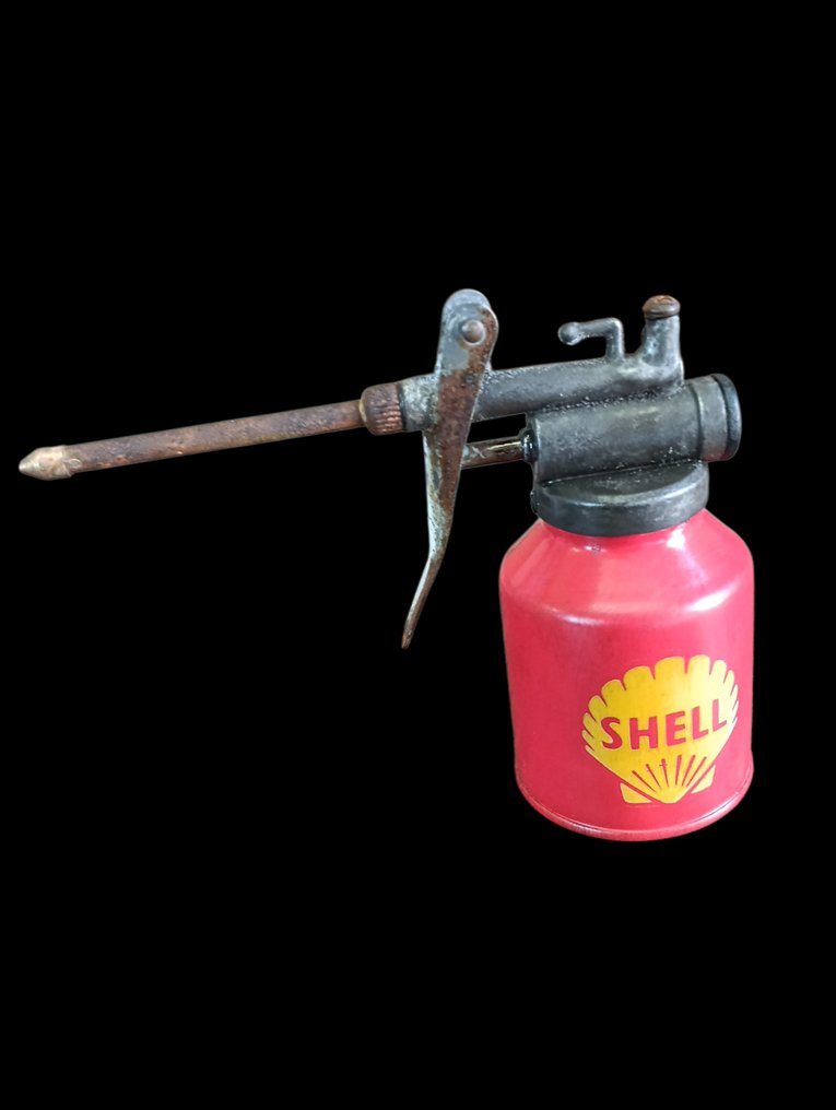 Petrol pump (1) - Shell - Ancienne burette d'huile Shell - 1950-1960 #1.0