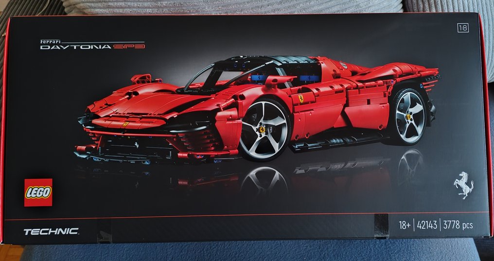 LEGO 1:8 - Σπορ αυτοκίνητο μοντελισμού - Ferrari Daytona SP3 LEGO Technic 42143 Sammler Edition 59x25cm #2.1