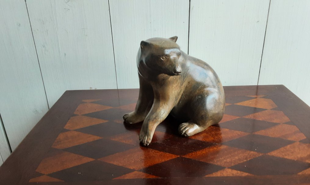 Figure - P. Chenet - Beer - 15 cm - Bronze #1.0