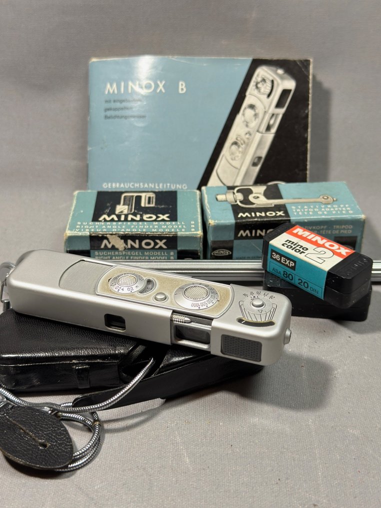 Minox B + leren tas + acc. in doosjes | Spy camera #1.0