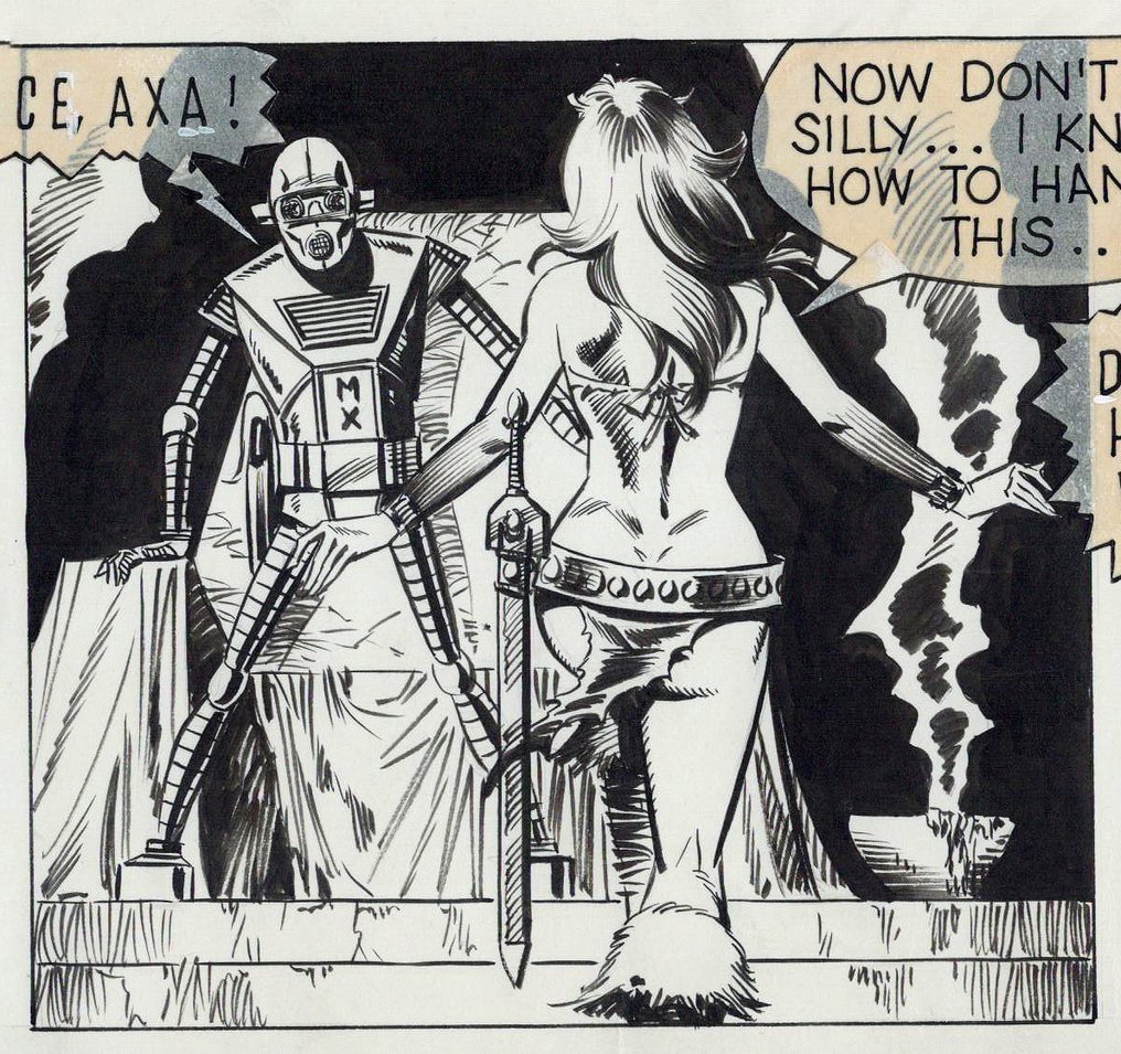 Romero, Enric Badia - 原始已发布的艺术品 - AXA Comic Strip No. 2204 (1985) #2.1