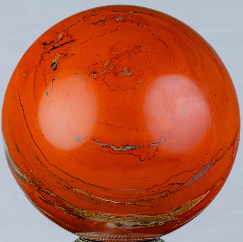 Red Jasper Red Jasper Quality Sphere - Height: 13.9 cm - Width: 13.9 cm- 3969 g #1.0