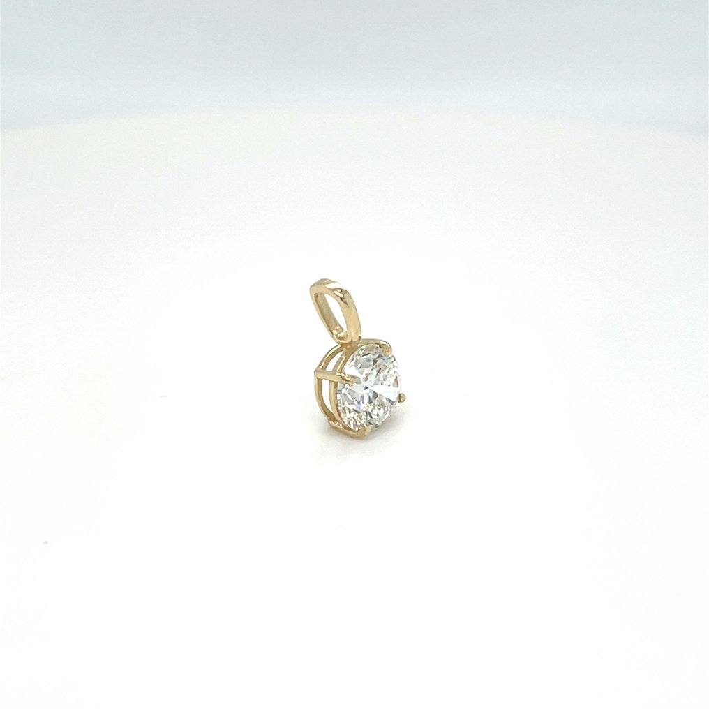 没有保留价 - 吊坠 - 14K包金 黄金 -  1.02ct. tw. 钻石 (实验室培育) #4.3