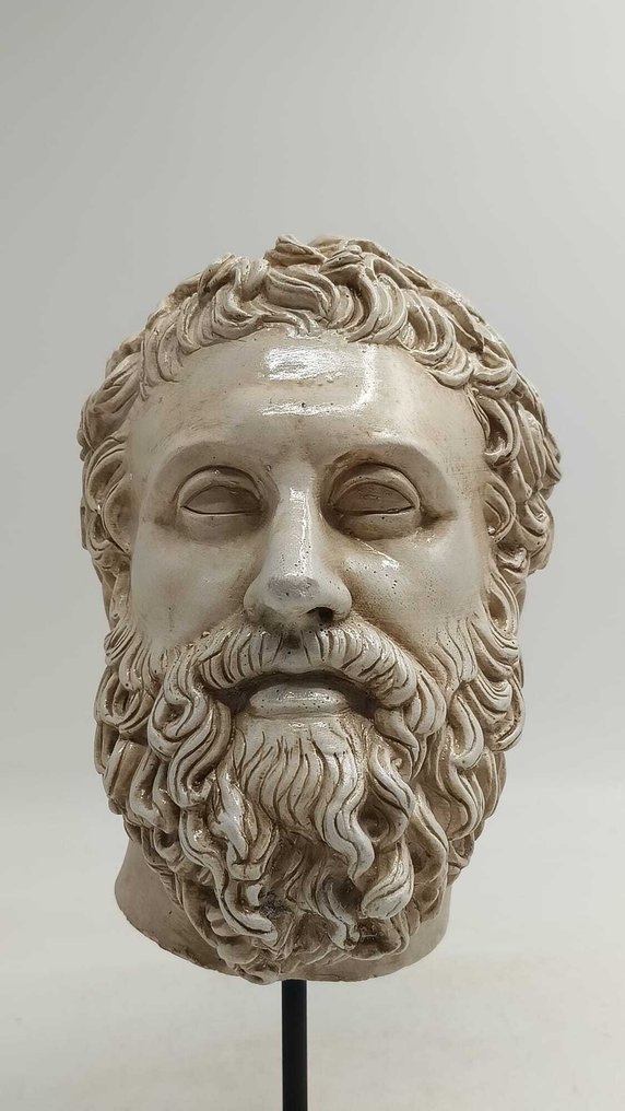 Γλυπτό, Testa di Marco Aurelio - 33 cm - μαρμάρινη σκόνη #4.3