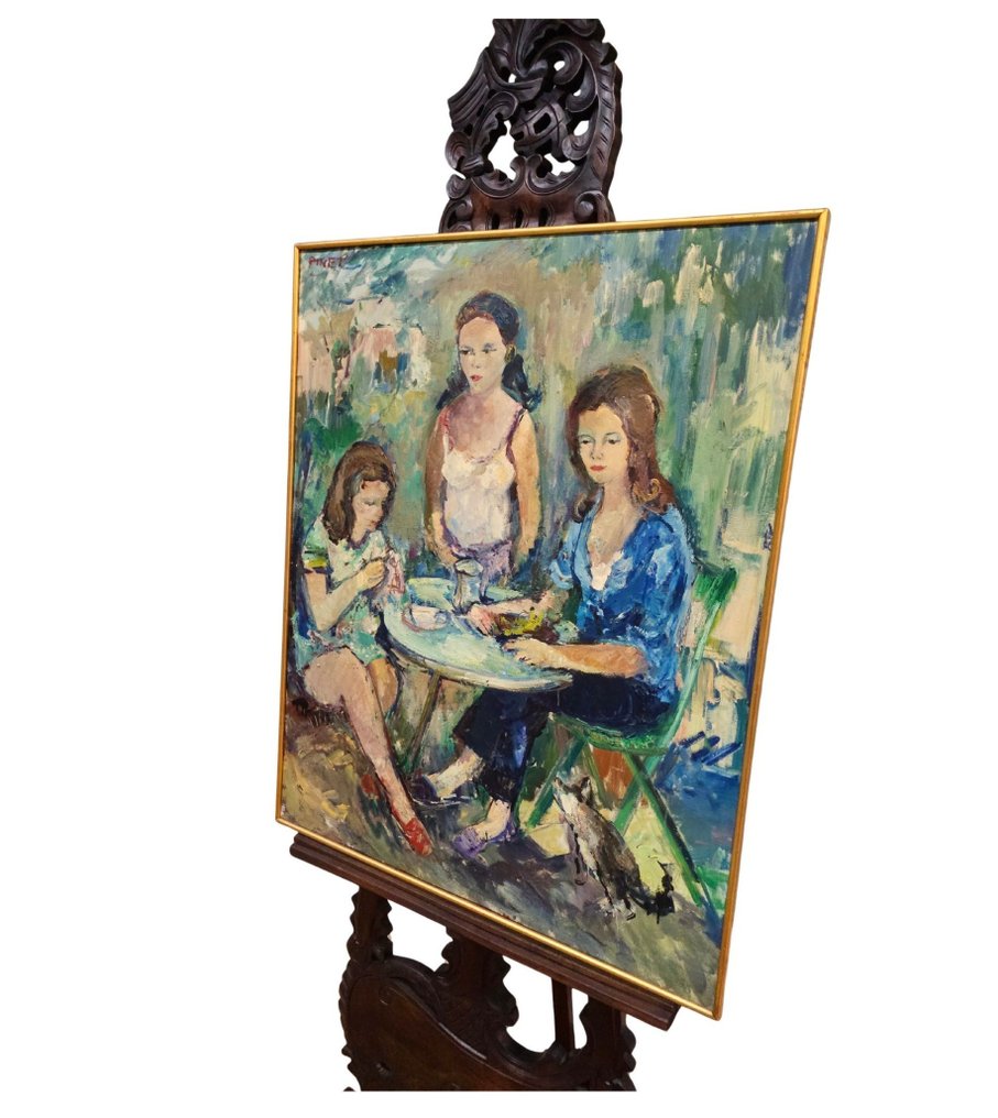 Enrique Pinet Pàmies (1912–1974) - XL FORMAT - An Intimate Afternoon in the Garden #4.3