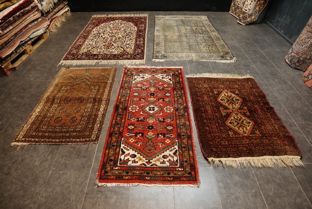 Σετ Buchara 5 τεμαχίων: Εκλεκτή χειροτεχνία σε παραδοσιακό σχεδιασμό - Χαλί - 188 cm - 126 cm #1.0