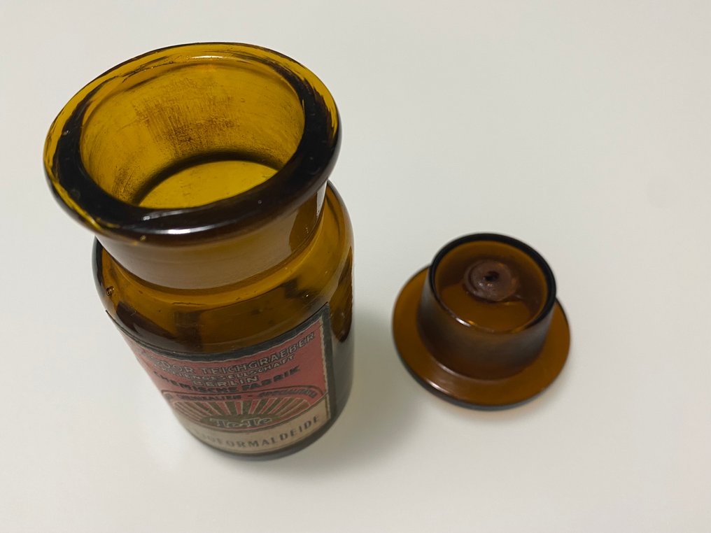 N.3 boccette da farmacia anni '20 - Βαζάκι φαρμακείου (3) - Γυαλί #4.3