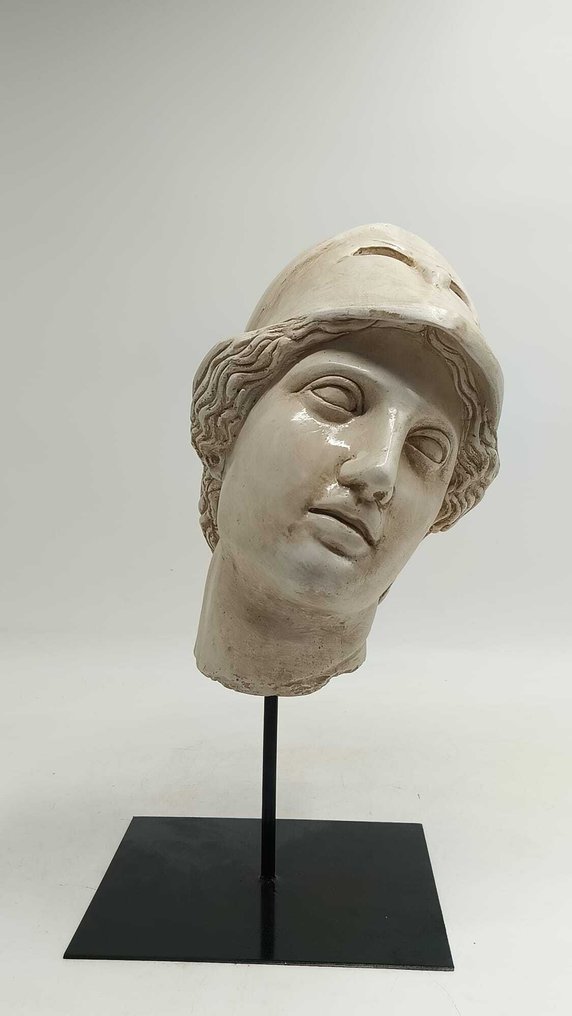 Sculpture, Testa di Atena - 38 cm - marble dust #1.0