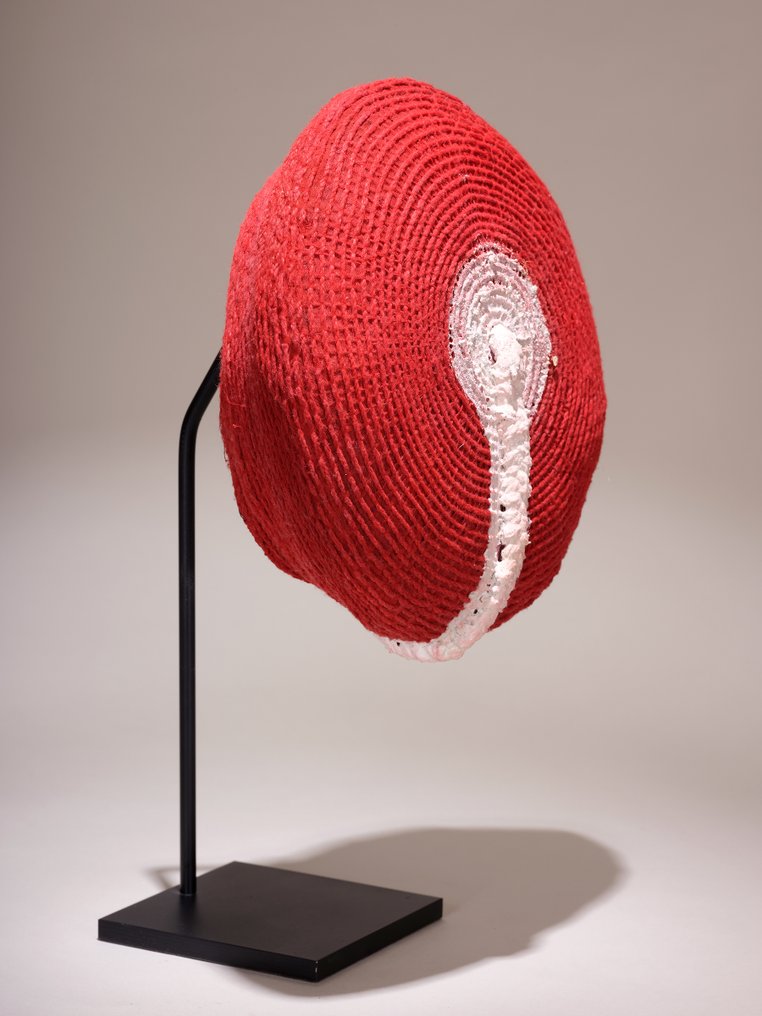 红白色Isicholo头饰，祖鲁族，南非 - 南非  (沒有保留價) #2.1