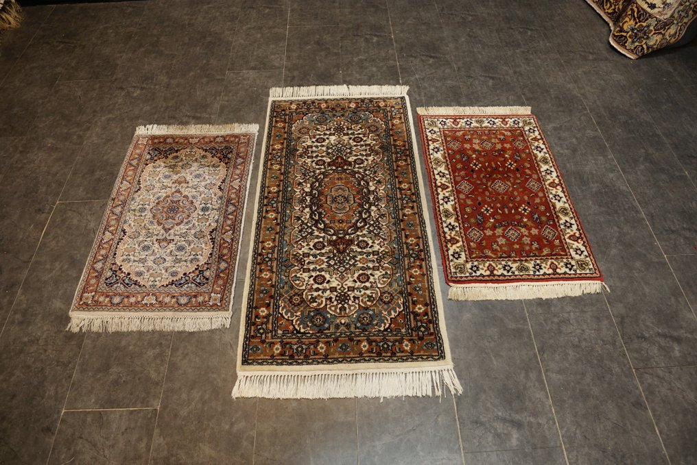Eksquisite 3-delt Tabriz-sæt - Tæppe - 138 cm - 75 cm #1.0