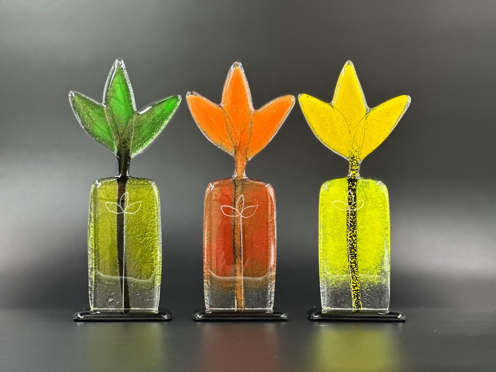 Studio Habrat - Figurine - Meadow Flowers (3) - fusing #1.0