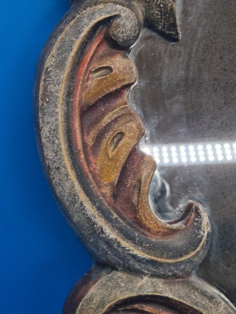 Wandspiegel im Barockstil – Rocaille-Rahmen – gefasstes Material - 镜子 - 玻璃 #3.2