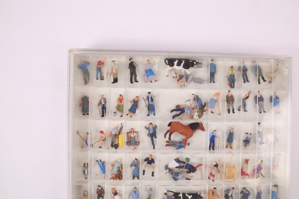 Preiser H0轨 - 13001 - 模型火车人物 (1) - XL模型套装‘农场’ - 60个模型 #2.1