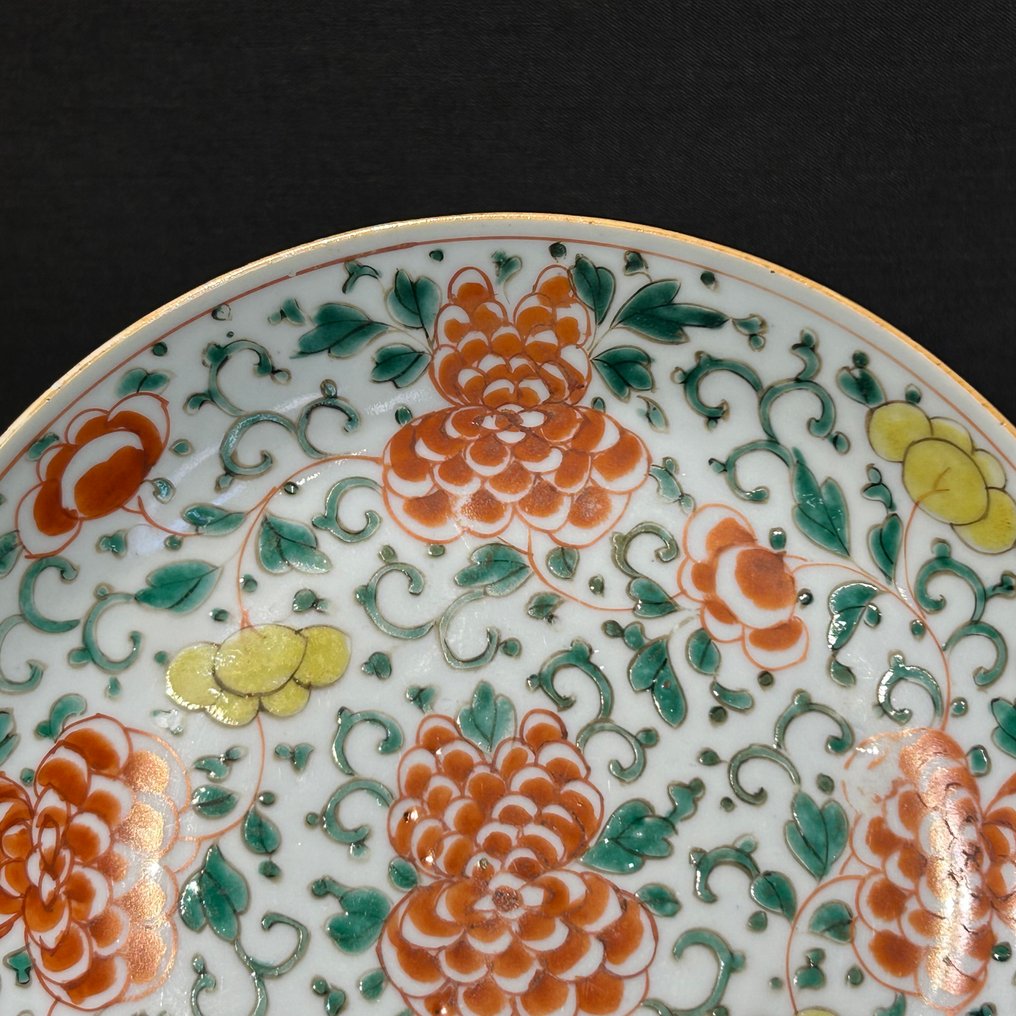 盘子 - 瓷 - 康熙牡丹板 #2.1