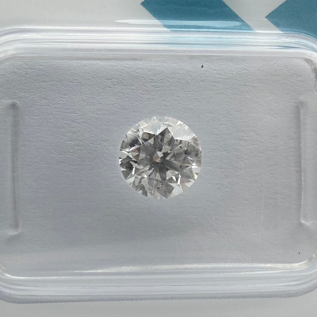没有保留价 - 1 pcs 钻石  (天然)  - 0.90 ct - 圆形 - E - I1 内含一级 - 国际宝石研究院（IGI） #1.0