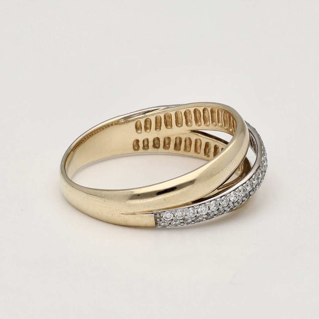 Δαχτυλίδι - 14 καράτια Κίτρινο χρυσό -  0.63ct. tw. Διαμάντι (Φυσικό)  #4.3