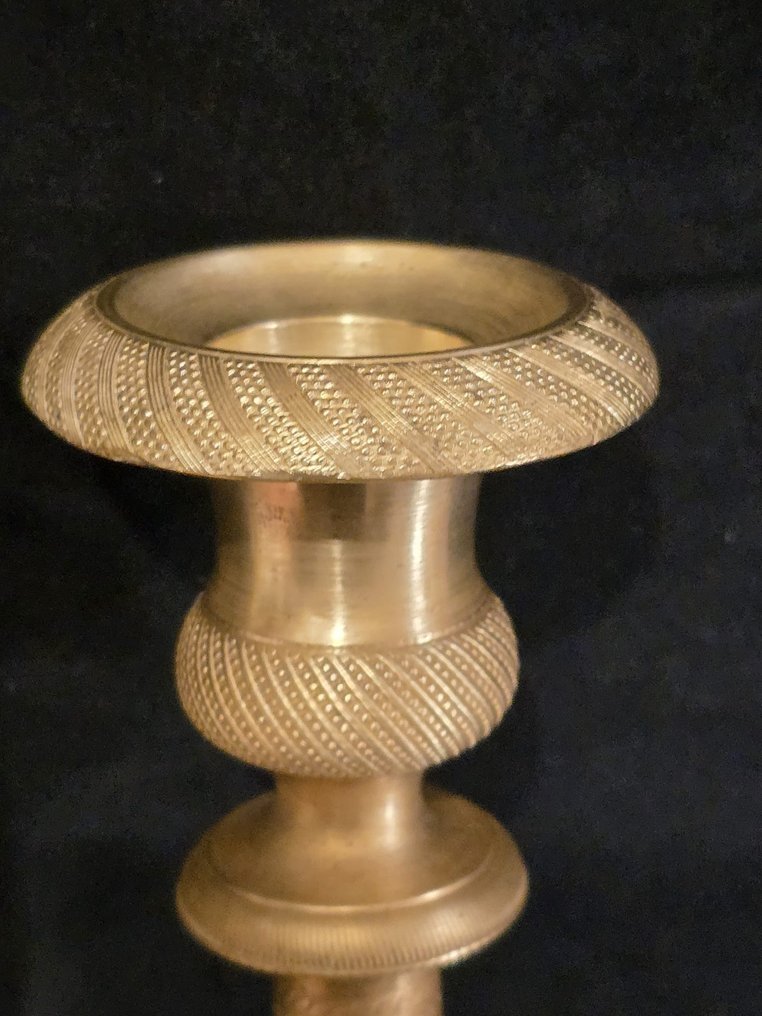 Castiçal (2) - Bronze - Candelieri bronze império #2.1