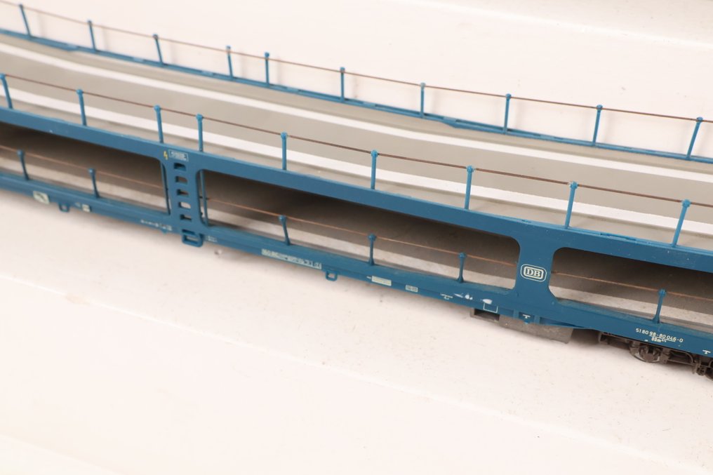 Roco H0 - 46460 - Model train freight carriage (2) - Two autotransporters - DB #3.2