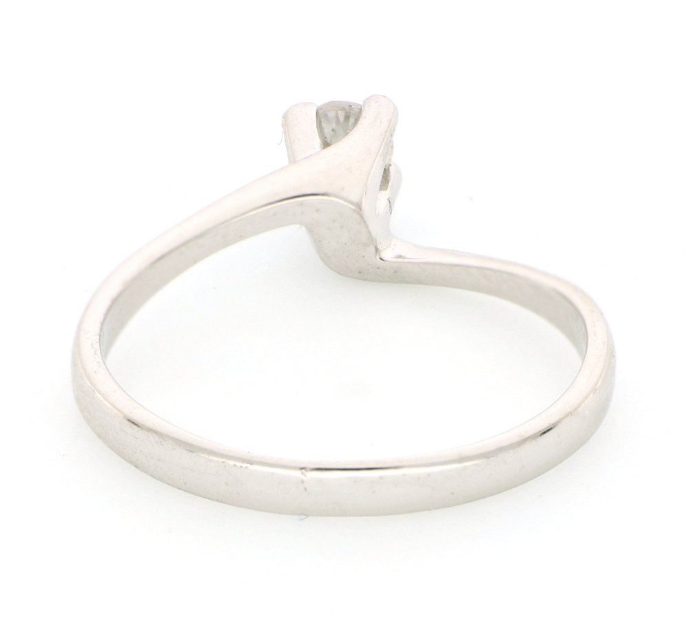 χωρίς τιμή ασφαλείας - Δαχτυλίδι - 18 καράτια Λευκός χρυσός -  0.18ct. tw. Διαμάντι (Φυσικό)  #3.2