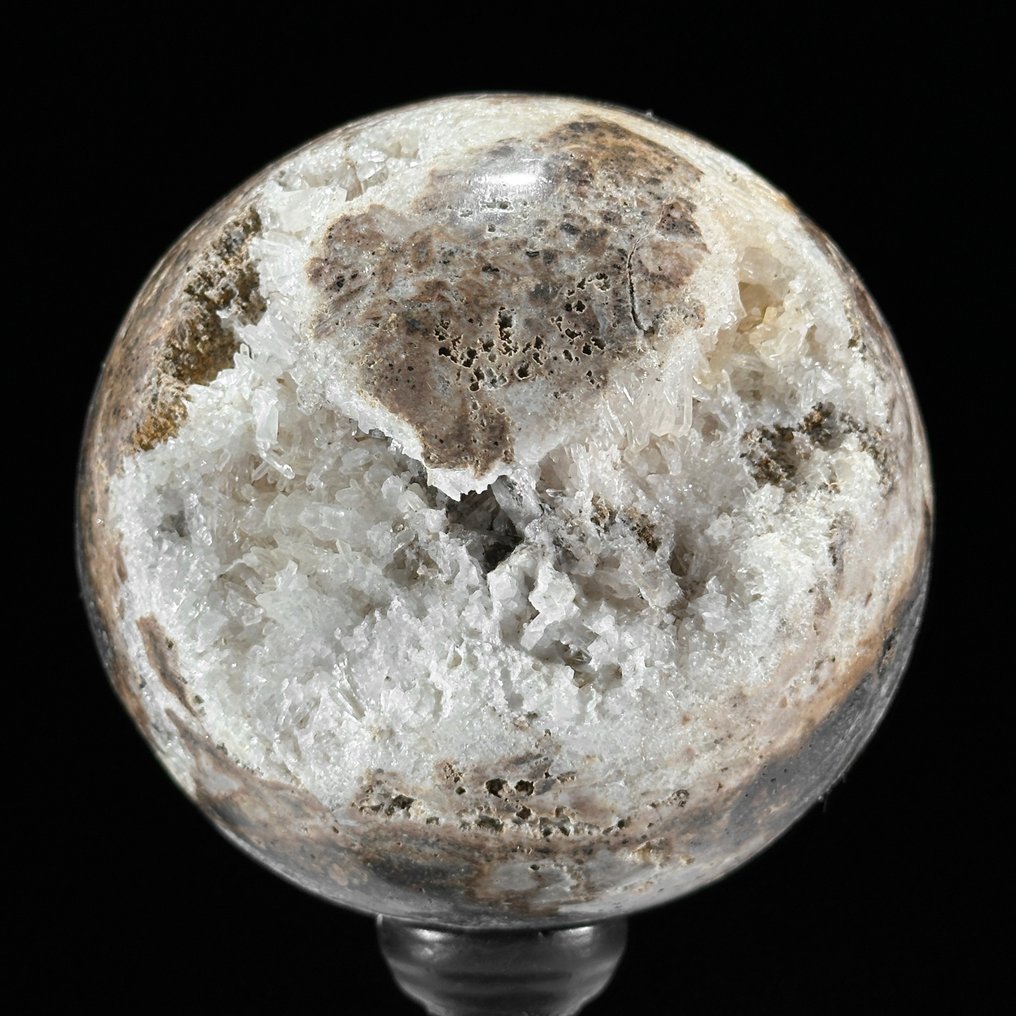 Χωρίς ελάχιστη τιμή - Υπέροχο ζευγάρι κρυστάλλων χαλαζία. Σφαίρες σε προσαρμοσμένες βάσεις.- 2400 g - (2) #4.3