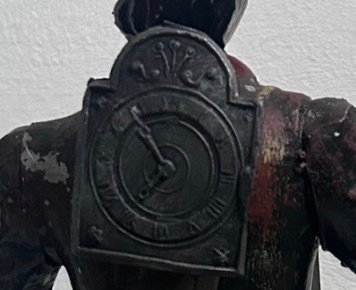 Επιτραπέζιο ρολόι Clock-peddler -   Μέταλλο, Ορείχαλκος - 1950-1960 #4.3