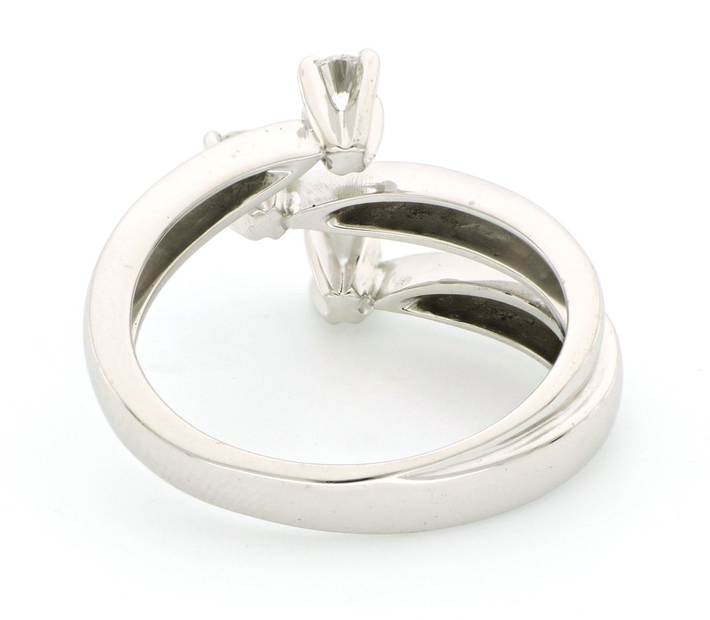 χωρίς τιμή ασφαλείας - Δαχτυλίδι - 18 καράτια Λευκός χρυσός -  0.50ct. tw. Διαμάντι (Φυσικό)  #4.3