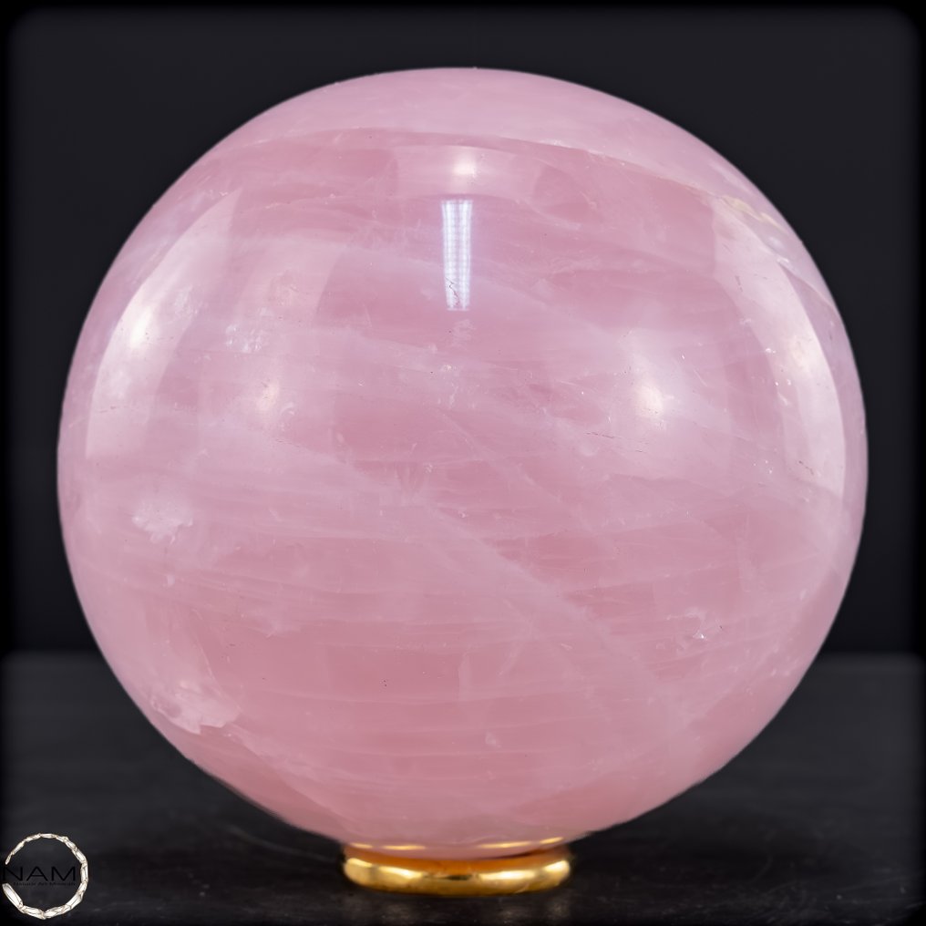 Φυσική σφαίρα ροζ χαλαζία από Βραζιλία Έργο τέχνης της φύσης!- 966.62 g #1.0