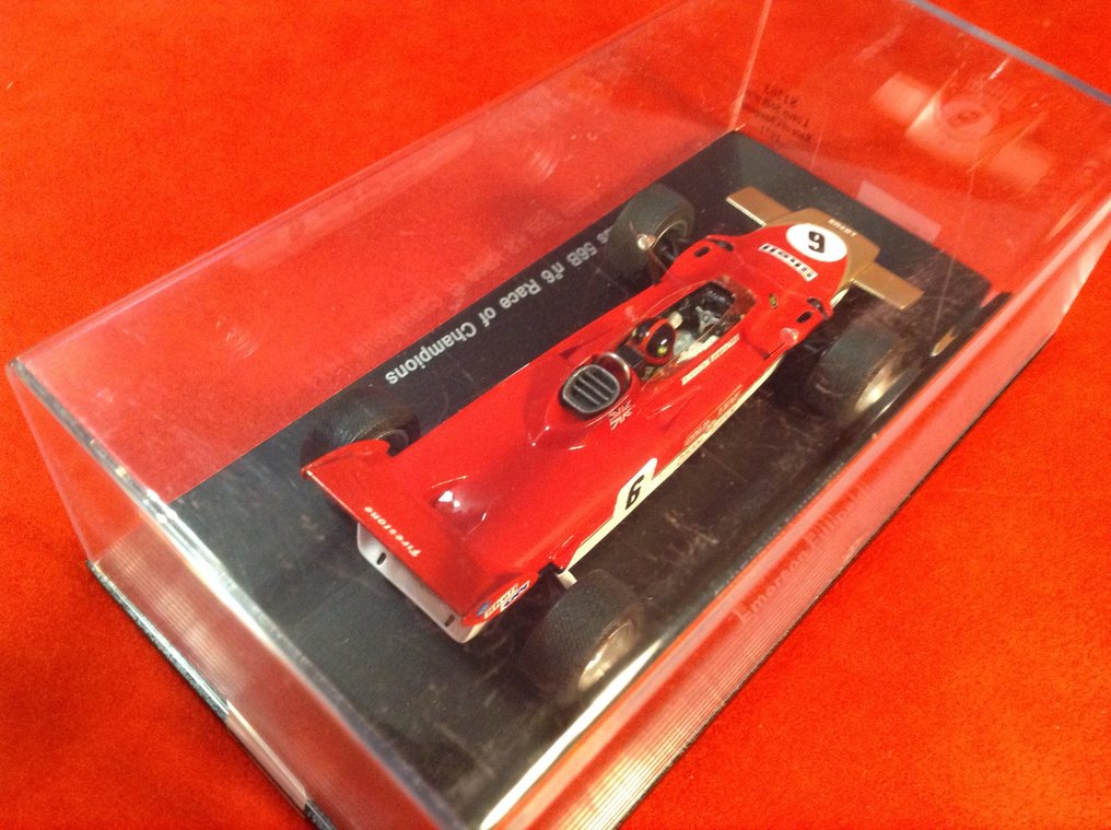 Spark 1:43 - Modelracerbil - ref. #S1763 Lotus 56B Turbine F.1 Pratt & Whitney Race of Champions 1971 #6 Emerson Fittipaldi - Fremragende kvalitet - som nyt - svær at finde i dag. #3.2