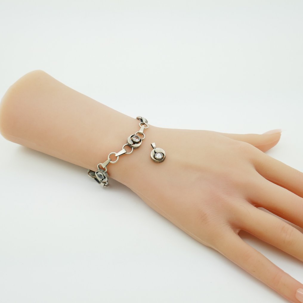 χωρίς τιμή ασφαλείας - Finnfeelings - Σετ κοσμημάτων 2 τεμαχίων Ασημί - 1983 #2.1