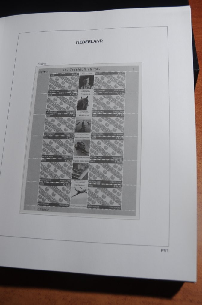 Accessories  - An empty luxury DAVO album 'Velletjes' with pages from 2002/2012 and a cassette. #2.1