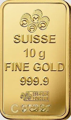 10克 - 金色 .999 - PAMP - 已封口& 包括證書 #4.3
