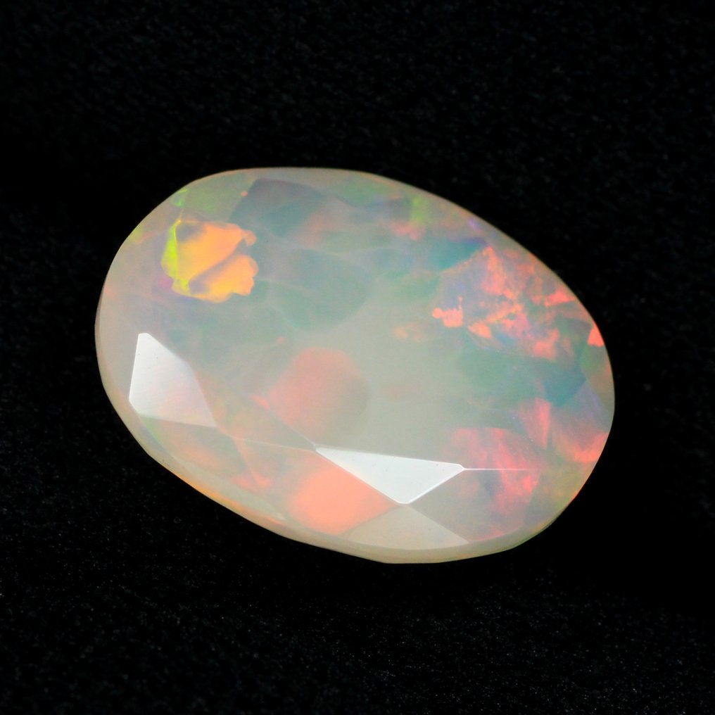 χωρίς τιμή ασφαλείας Λευκό Οπάλιο - 4.45 ct - Διεθνής Ένωση Έγχρωμων Πολύτιμων Λίθων (ICA GemLab) #4.3