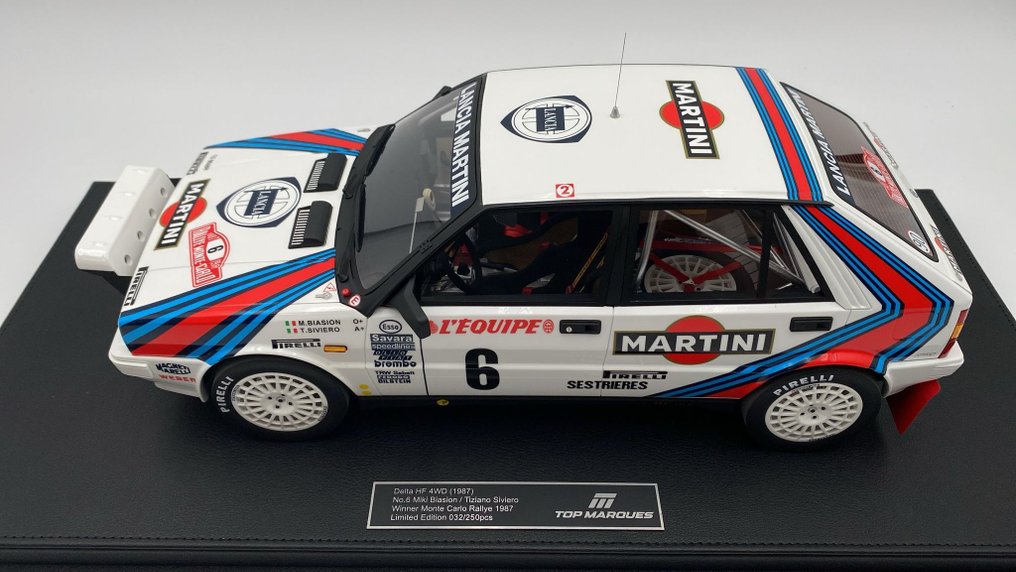Top Marques 1:12 - 模型汽车 - Lancia Delta HF 4WD Winner Rallye Monte Carlo 1987 - (cod.B60) #1.0