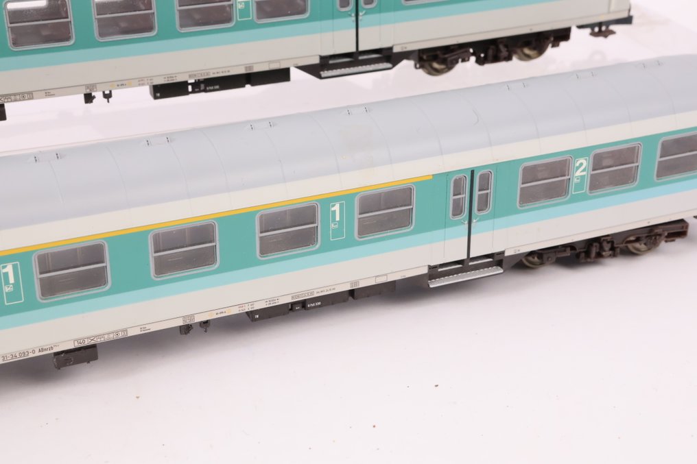 Roco H0 - 45483/45484 - Model train passenger carriage (2) - Two passenger cars, ex-Silberlingen, to scale. - DB #3.2
